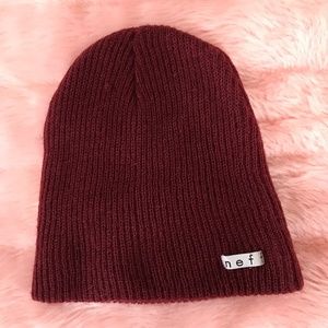 Maroon Neff Skater Beanie Hat
